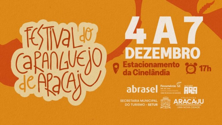 Festival do Caranguejo de Aracaju será realizado de 4 a 7 de dezembro